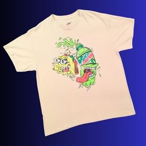Y2K Official Mountain Dew T-Shirt Size L